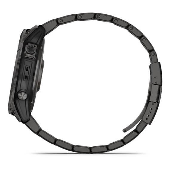 fēnix 7X – Sapphire Solar Edition Carbon Gray DLC Titanium with Black Band