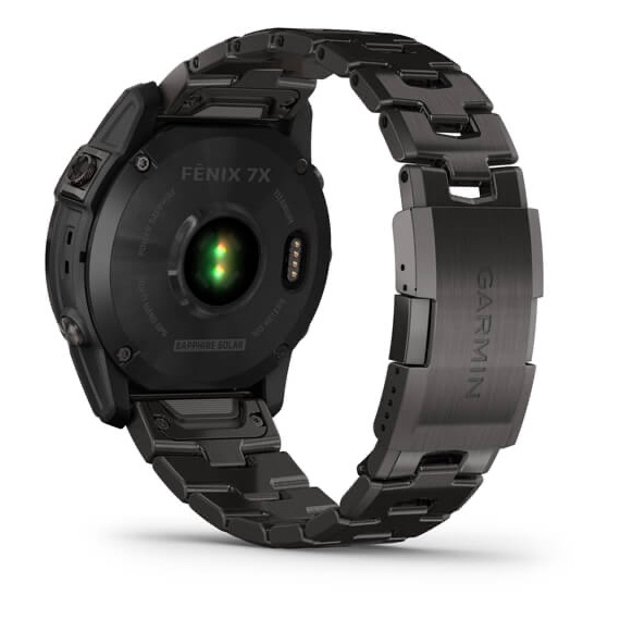 fēnix 7X – Sapphire Solar Edition Carbon Gray DLC Titanium with Black Band