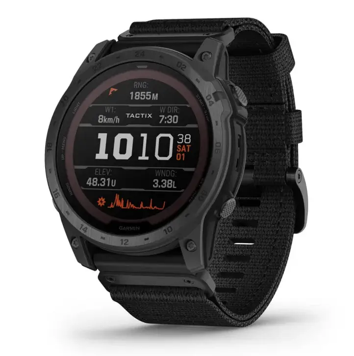 TACTIX 7 – Pro Ballistics Edition Solar Powered Tactical GPS Watch with Applied Ballistics and Nylon BandАртикул: 010-02704-21