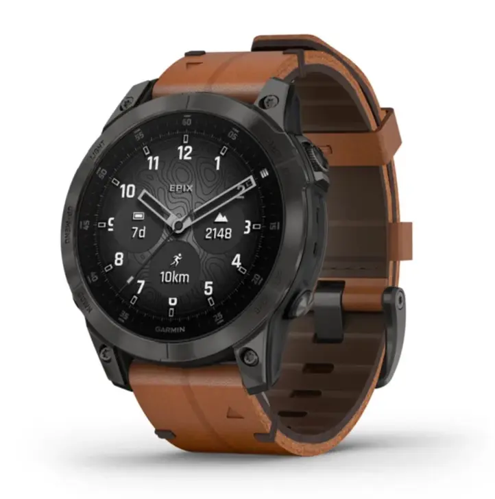 EPIX (Gen 2)Sapphire - Black Titanium with Chestnut Leather Band Артикул: 010-02582-30