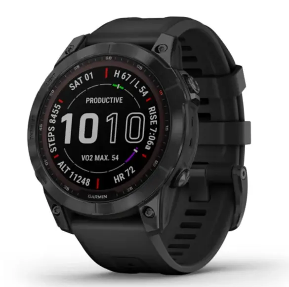 fēnix 7 – Sapphire Solar Edition Black DLC Titanium with Black Band