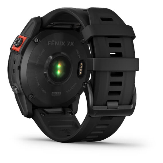 fēnix 7X – Sapphire Solar Edition Black DLC Titanium with Black Band