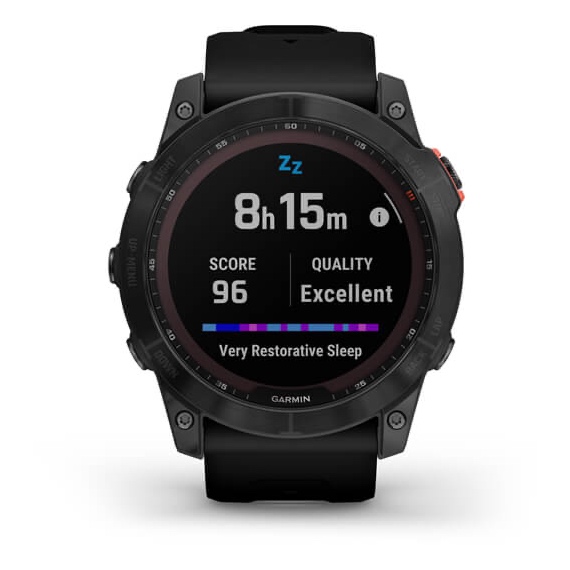 fēnix 7X – Sapphire Solar Edition Black DLC Titanium with Black Band