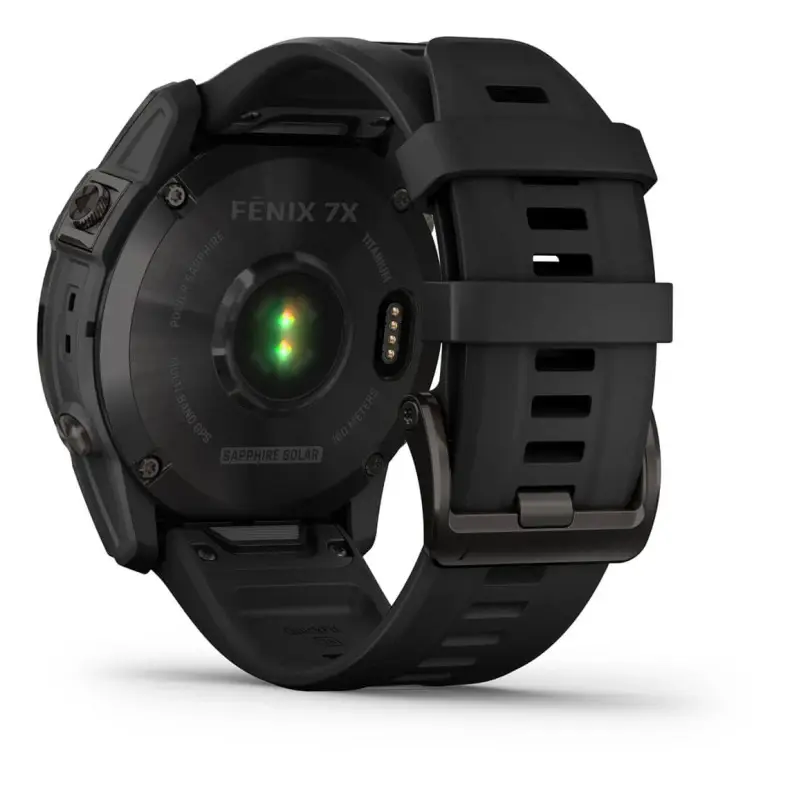 fēnix 7X – Sapphire Solar Edition Carbon Gray DLC Titanium with Black Band