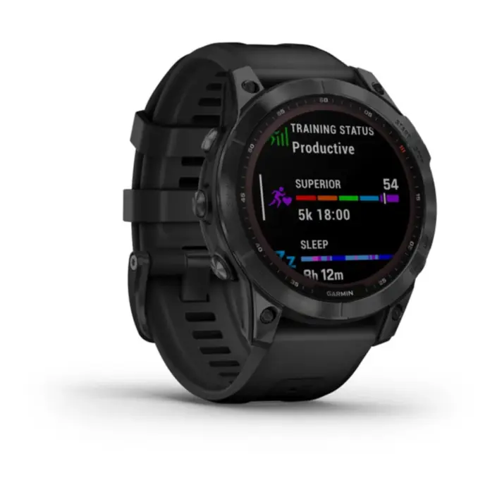 fēnix 7 – Sapphire Solar Edition Black DLC Titanium with Black Band